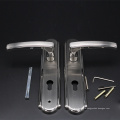 Simplism stainless steel european style solid wood door lever lock set all in one complete set